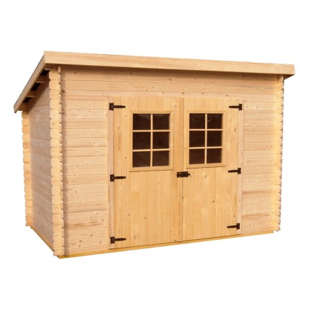 Casetta in Legno 3x1.85 Spessore 20 mm Block House da Giardino Attrezzi Rimessa