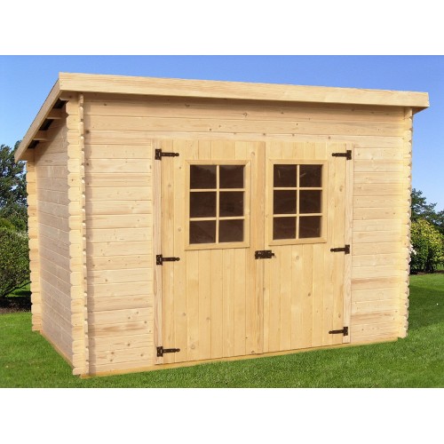 Casetta in Legno 3x1.85 Spessore 20 mm Block House da Giardino Attrezzi Rimessa