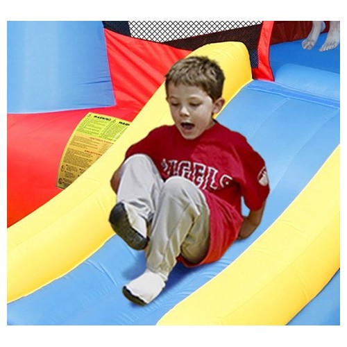 Castello Gonfiabile Gigante Scivolo Gioco Bambini Tappeto Saltarello Medioevo