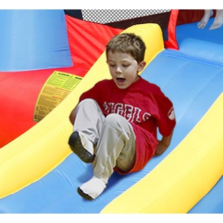 Castello Gonfiabile Gigante Scivolo Gioco Bambini Tappeto Saltarello Medioevo