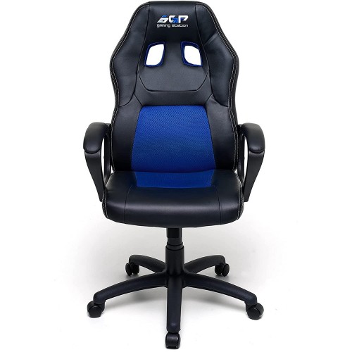 Poltrona Gaming Cameretta Ragazzi Ergonomica con Braccioli e Ruote Sedia Nera