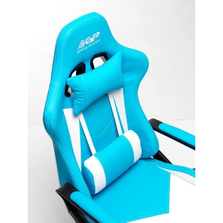 Poltrona da Gaming Cuscino Cervicale Lombare con Braccioli Ruote Ergonomica