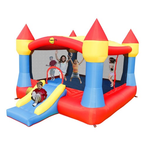 Castello Gonfiabile Gigante Scivolo Gioco Bambini Tappeto Saltarello Medioevo