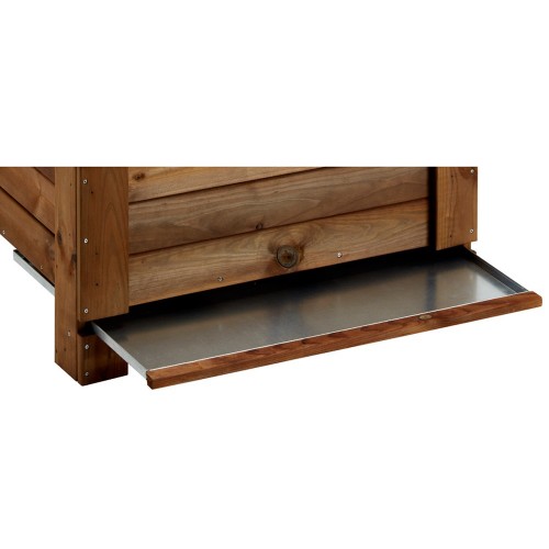 Vaschetta Acqua Innaffiatura in Metallo per Vaso Legno 80 Fioriera Orto Urbano