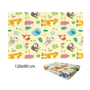 Tappeto per Bambini 120x90 Pieghevole Morbido Antiscivolo da Gioco Cameretta