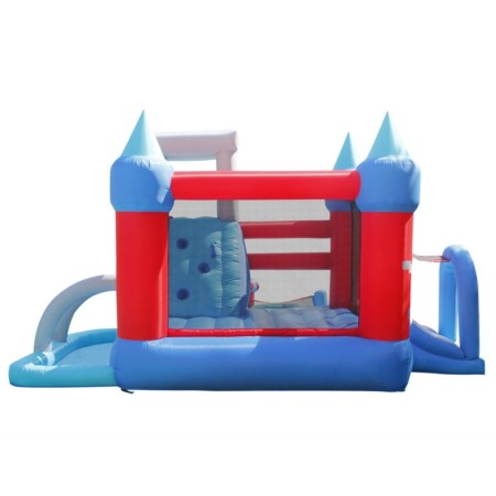 Saltarello Scivolo Gonfiabile Castello Acquatico Gigante Squalo Giochi Acqua