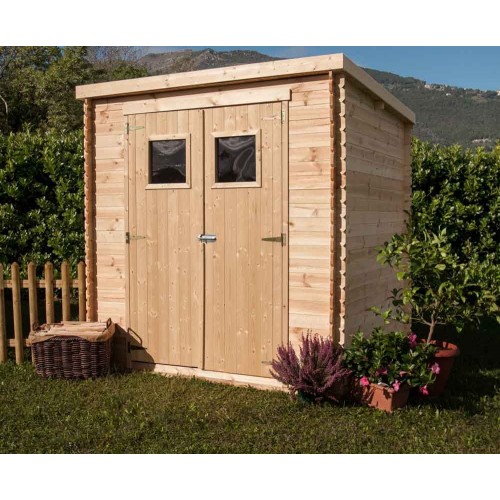 Casetta in Legno 2x2 19 mm Giardino Armadio Esterno Attrezzi Blockhouse Rimessa