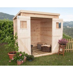 Casetta in Legno 2x2 19 mm Giardino Armadio Esterno Attrezzi Blockhouse Rimessa 2