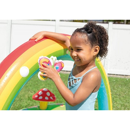 Parco Acquatico Gonfiabile Piscina con Scivolo per Bambini Intex da Giardino