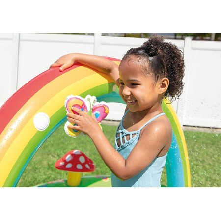 Parco Acquatico Gonfiabile Piscina con Scivolo per Bambini Intex da Giardino