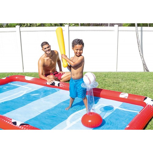 Parco Acquatico Intex Sport Piscina Gonfiabile Esterna Rettangolare Fuoriterra