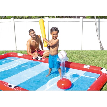 Parco Acquatico Intex Sport Piscina Gonfiabile Esterna Rettangolare Fuoriterra