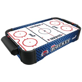 Gioco da Tavolo Air Hockey con Ventola a Batteria 2 Dischi come Mini Biliardino