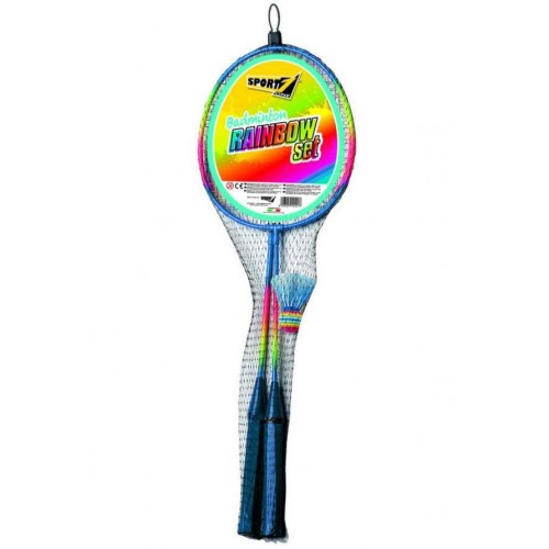 Set 2 Racchette Badminton con Pallina Volano EVA Tennis da Spieggia Racchettoni