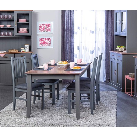 Tavolo Marrone Industrial 160x90 in Legno da Salotto Pranzo Moderno Rettangolare