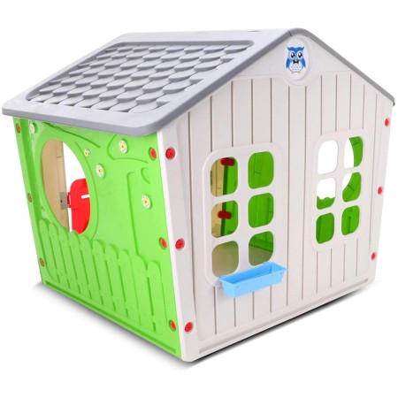 Casetta per Bambini in Plastica da Esterno Giocattolo in Resina Bimbi Giardino