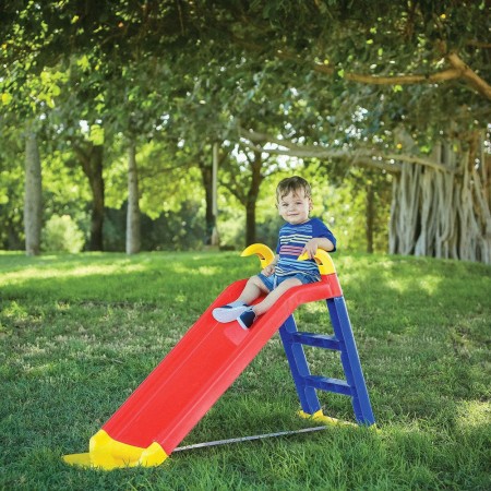 Scivolo per Bambini 78cm in Plastica Bimbi Scaletta da Esterno Giardino