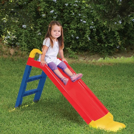 Scivolo per Bambini 78cm in Plastica Bimbi Scaletta da Esterno Giardino