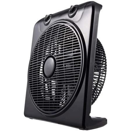 Ventilatore da Terra Pavimento Silenzioso Tavolo Portatile Grow Box Timer Nero
