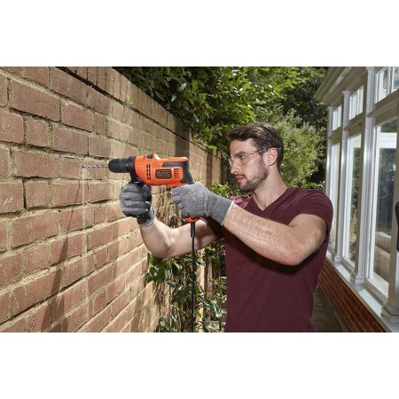 Trapano Avvitatore Black and Decker a Percussione Elettrico Compatto Punte Filo