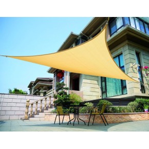 Tenda Ombreggiante Vela 5x5x5 Triangolare a Triangolo da Giardino Telo Parasole