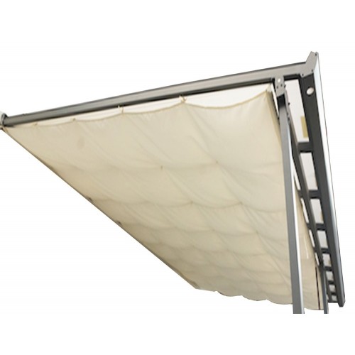 Pergola Addossata 3x3 in Alluminio Gazebo da Giardino Terrazzo Pergolato Carport