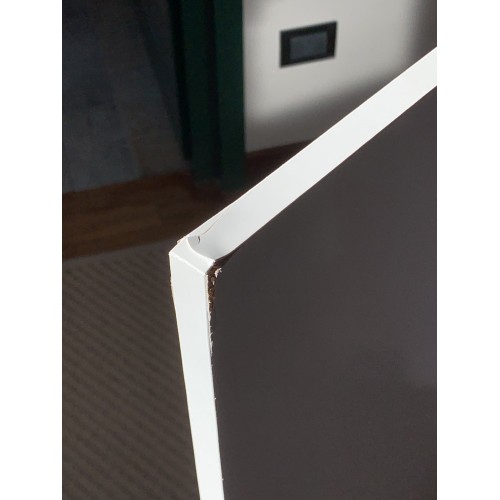 OFFERTA Tavolino da Caffe Bianco Lucido Basso Contenitore con Piccoli Difetti