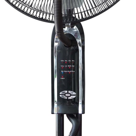 Ventilatore a Piantana da Pavimento Velocità Pale Umidificatore Ultrasuoni Timer