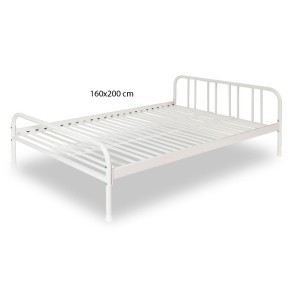 Letto Matrimoniale 2 due piazze 160x200 Rete a Doghe in Metallo Camera da Letto