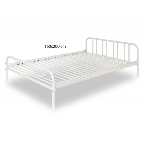 Letto Matrimoniale 2 due piazze 160x200 Rete a Doghe in Metallo Camera da Letto