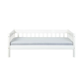 Divano Letto 90x200 Bianco Singolo a Doghe Possibile Letto Estraibile Cameretta 2