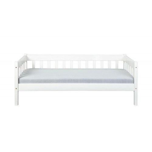 Divano Letto 90x200 Bianco Singolo a Doghe Possibile Letto Estraibile Cameretta