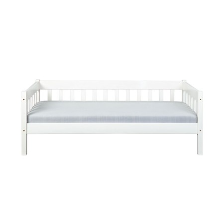 Divano Letto 90x200 Bianco Singolo a Doghe Possibile Letto Estraibile Cameretta