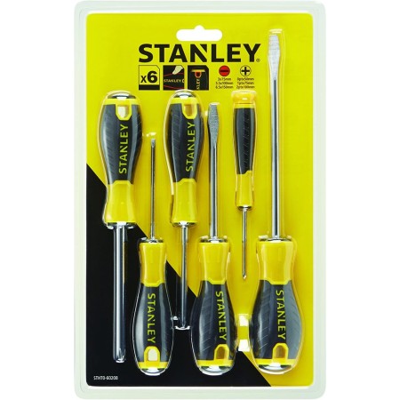 Kit Giraviti a Croce Stella Stanley Set Cacciaviti a Taglio Precisione Piccolo 