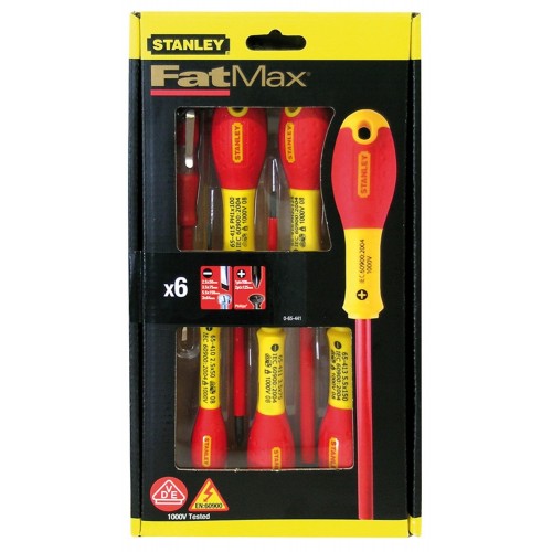 Set Cacciaviti Elettricista Lama Piatta Isolata a Croce Giraviti a Stella Tester