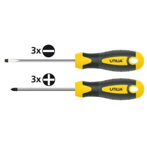 Set Giraviti a Taglio Croce Kit Cacciaviti Fisso Spaccato Precisione Calamitato 2