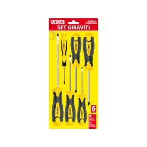 Set Giraviti a Taglio Croce Kit Cacciaviti Fisso Spaccato Precisione Calamitato