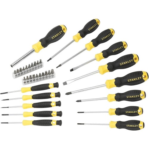 Kit Giraviti Stanley a Lama Piatta Torx a Croce Piccolo con Inserti Cacciaviti