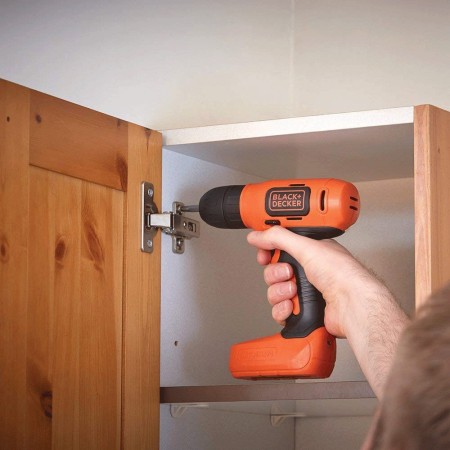 Trapano Avvitatore a Batteria 7.2 V Punte Reversibile USB Black and Decker LED