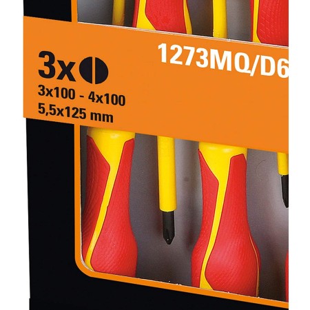 Kit Giraviti Beta Elettricista Isolati Lama Piatta e Punta Philips Professionali
