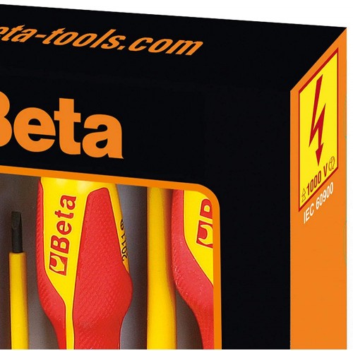 Kit Giraviti Beta Elettricista Isolati Lama Piatta e Punta Philips Professionali