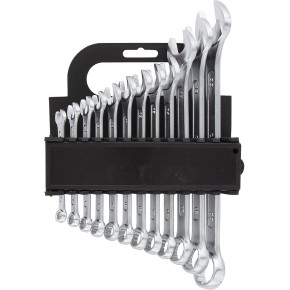 Set 12 chiavi Combinate da 6-22 mm Occhio Fisse Forchetta Professionali Acciaio