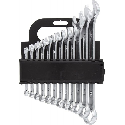 Set 12 chiavi Combinate da 6-22 mm Occhio Fisse Forchetta Professionali Acciaio