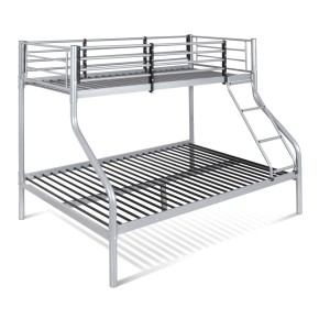 Letto a Castello Singolo 90x190 alla Francese 140x190 una 1 piazza e mezza Doghe 2