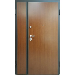 Portone per Ingresso Blindato Antisfondamento Due Ante Colore Grigio da Esterno 2