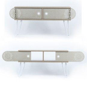Mobile Porta TV Basso Rovere Moderno Industrial da Salotto Design Televisione 2