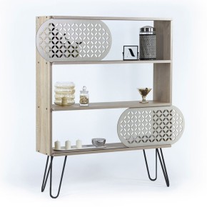 Mobile Libreria Slim Rovere Ripiani Moderna Mensole Scaffali Salvaspazio Ufficio