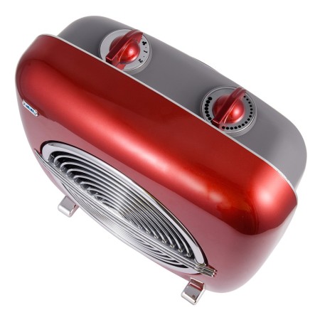 Termoventilatore Vintage Oscillante Stufa Elettrica Caldobagno 2000 W Mini Rosso