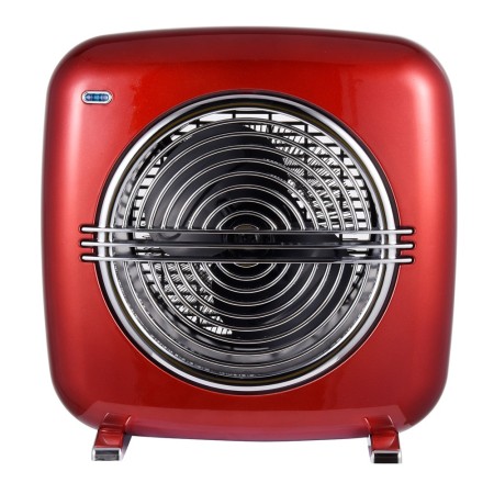 Termoventilatore Vintage Oscillante Stufa Elettrica Caldobagno 2000 W Mini Rosso