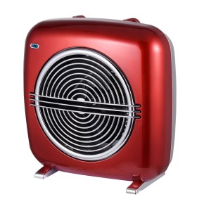 Termoventilatore Vintage Oscillante Stufa Elettrica Caldobagno 2000 W Mini Rosso